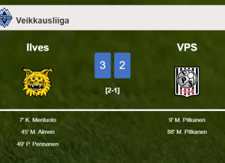 Ilves prevails over VPS 3-2