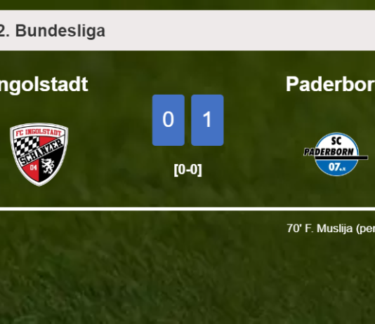 Paderborn tops Ingolstadt 1-0 with a goal scored by F. Muslija