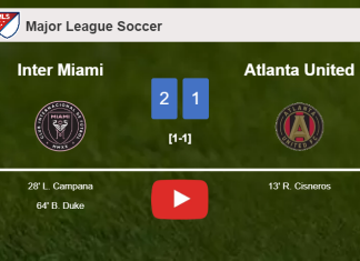 Inter Miami recovers a 0-1 deficit to top Atlanta United 2-1. HIGHLIGHTS