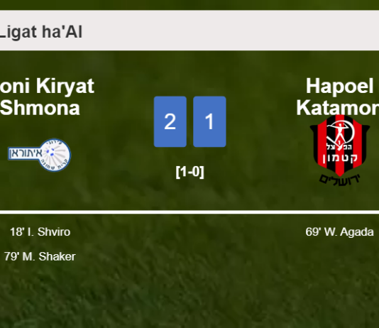Ironi Kiryat Shmona tops Hapoel Katamon 2-1