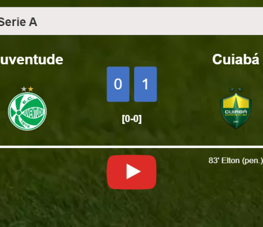 Cuiabá defeats Juventude 1-0 with a goal scored by E. . HIGHLIGHTS
