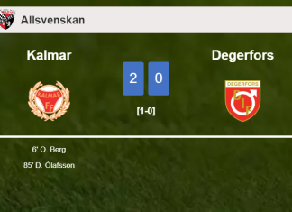 Kalmar defeats Degerfors 2-0 on Sunday