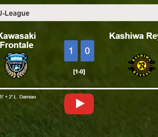 Kawasaki Frontale overcomes Kashiwa Reysol 1-0 with a goal scored by L. Damiao. HIGHLIGHTS