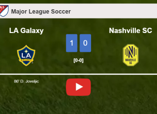 LA Galaxy prevails over Nashville SC 1-0 with a late goal scored by D. Joveljic. HIGHLIGHTS