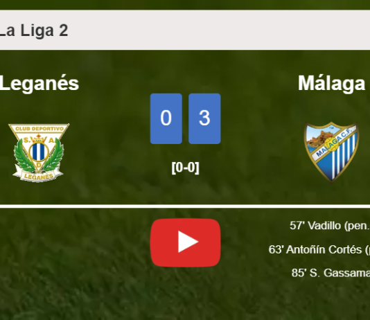 Málaga beats Leganés 3-0. HIGHLIGHTS