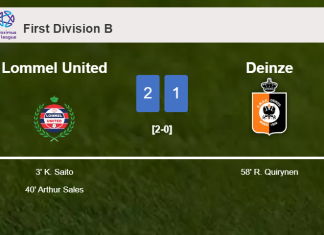 Lommel United conquers Deinze 2-1