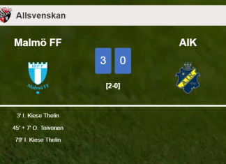 Malmö FF estinguishes AIK with 2 goals from I. Kiese
