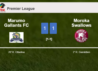 Marumo Gallants FC and Moroka Swallows draw 1-1 on Sunday