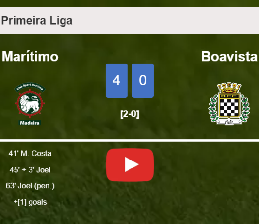 Marítimo destroys Boavista 4-0 after playing a fantastic match. HIGHLIGHTS