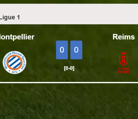 Montpellier draws 0-0 with Reims on Sunday