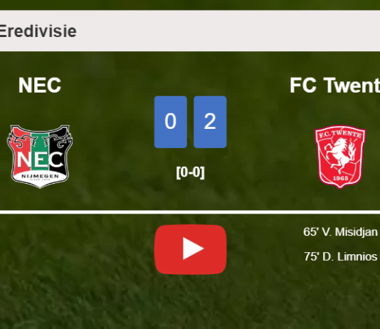 FC Twente overcomes NEC 2-0 on Saturday. HIGHLIGHTS