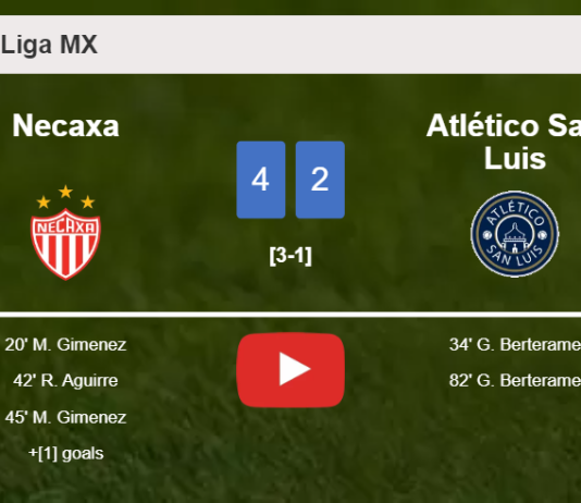 Necaxa prevails over Atlético San Luis 4-2. HIGHLIGHTS