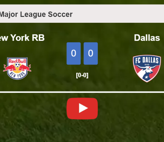 New York RB draws 0-0 with Dallas on Saturday. HIGHLIGHTS