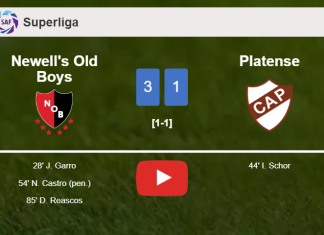 Newell's Old Boys tops Platense 3-1. HIGHLIGHTS