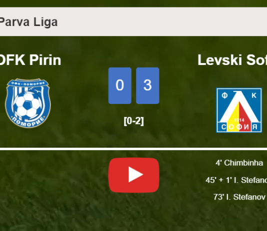 Levski Sofia beats OFK Pirin 3-0. HIGHLIGHTS