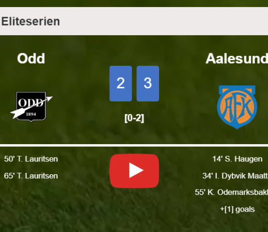 Aalesund prevails over Odd 3-2. HIGHLIGHTS