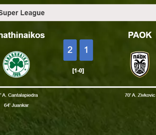 Panathinaikos defeats PAOK 2-1