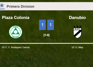 Plaza Colonia and Danubio draw 1-1 on Saturday