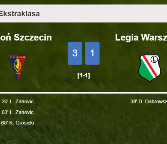 Pogoń Szczecin beats Legia Warszawa 3-1