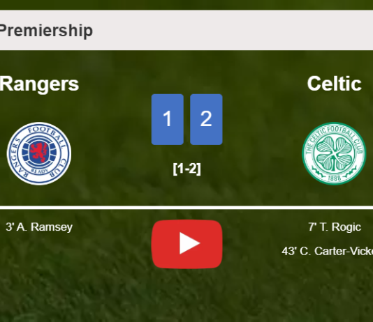 Celtic recovers a 0-1 deficit to best Rangers 2-1. HIGHLIGHTS
