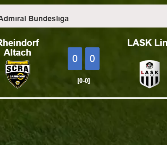Rheindorf Altach draws 0-0 with LASK Linz on Saturday