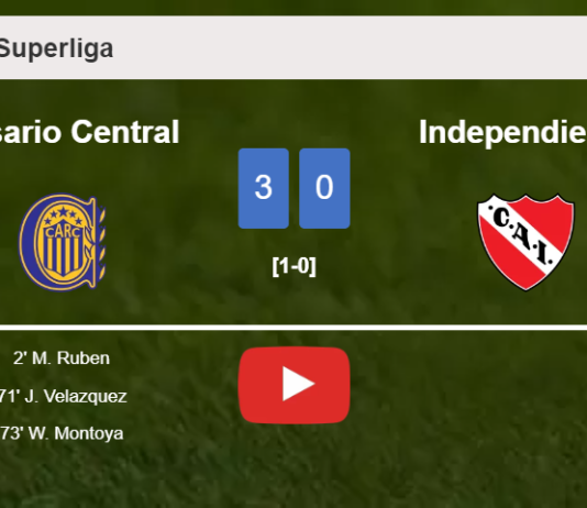 Rosario Central overcomes Independiente 3-0. HIGHLIGHTS