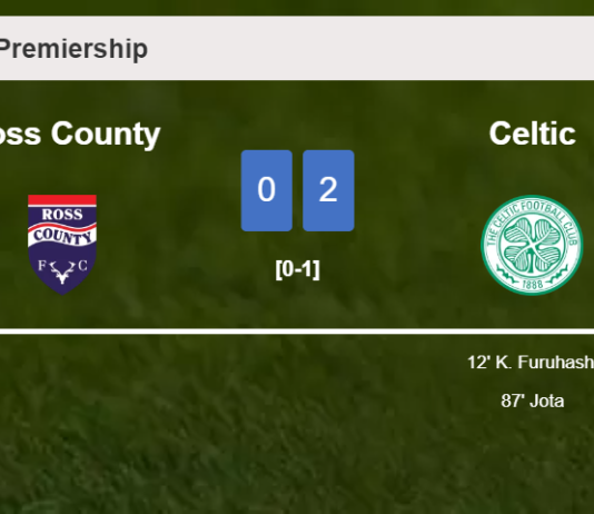 Celtic beats Ross County 2-0 on Sunday