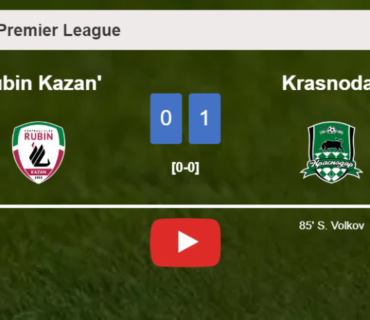 Rubin Kazan' draws 0-0 with Krasnodar on Saturday. HIGHLIGHTS