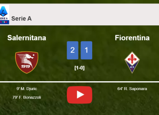 Salernitana overcomes Fiorentina 2-1. HIGHLIGHTS