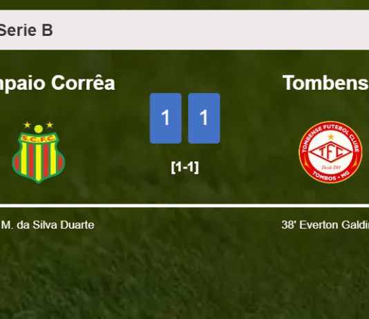 Sampaio Corrêa and Tombense draw 1-1 on Saturday