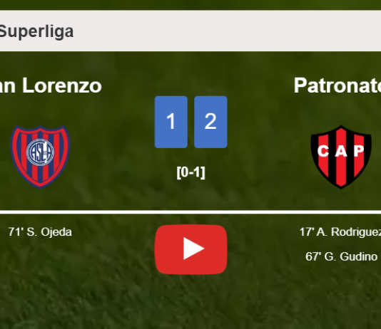 Patronato tops San Lorenzo 2-1. HIGHLIGHTS