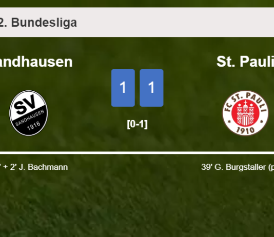 Sandhausen seizes a draw against St. Pauli