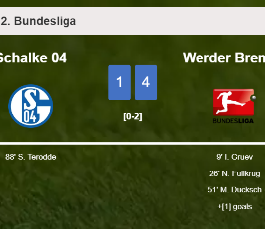Werder Bremen prevails over Schalke 04 4-1