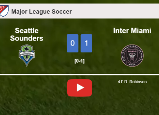 Inter Miami conquers Seattle Sounders 1-0 with a goal scored by R. Robinson. HIGHLIGHTS