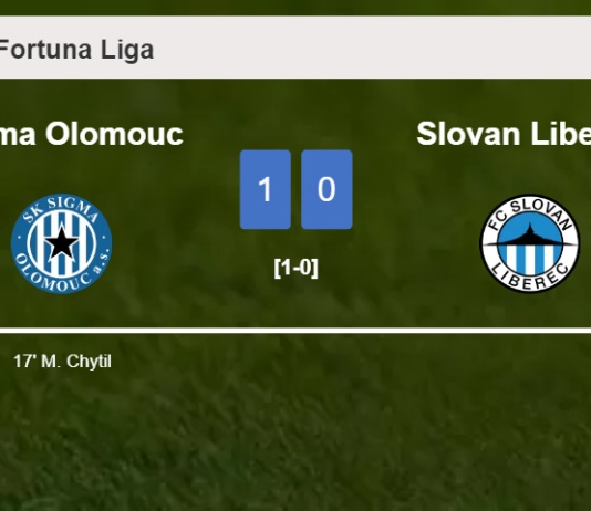 Sigma Olomouc overcomes Slovan Liberec 1-0 with a goal scored by M. Chytil