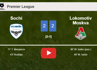 Sochi draws 0-0 with Lokomotiv Moskva on Sunday. HIGHLIGHTS