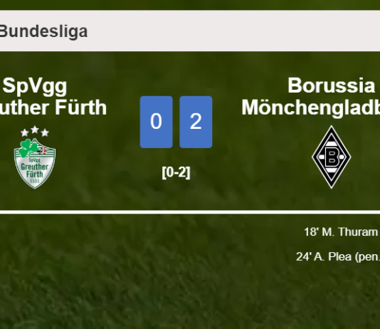 Borussia Mönchengladbach overcomes SpVgg Greuther Fürth 2-0 on Saturday