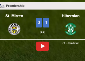Hibernian prevails over St. Mirren 1-0 with a goal scored by E. Henderson. HIGHLIGHTS