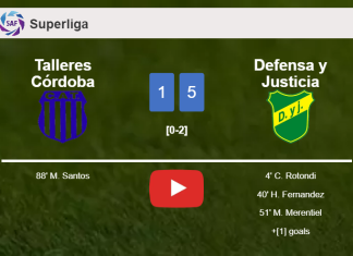 Defensa y Justicia tops Talleres Córdoba 5-1 after playing a incredible match. HIGHLIGHTS