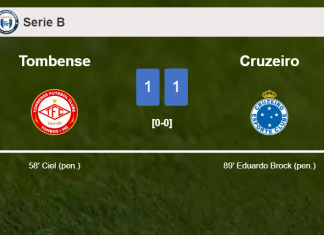 Cruzeiro steals a draw against Tombense