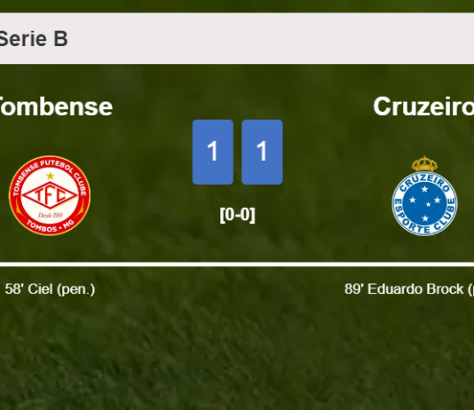 Cruzeiro steals a draw against Tombense