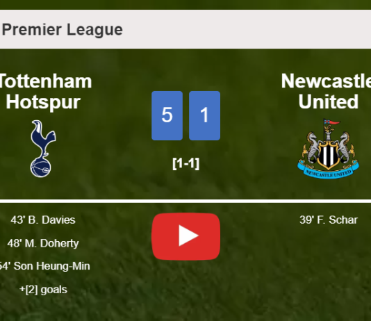 Tottenham Hotspur estinguishes Newcastle United 5-1 with a superb performance. HIGHLIGHTS