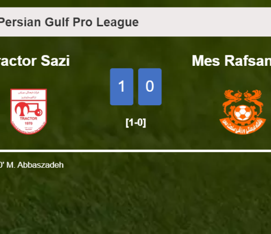 Tractor Sazi overcomes Mes Rafsanjan 1-0 with a goal scored by M. Abbaszadeh