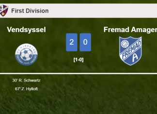 Vendsyssel conquers Fremad Amager 2-0 on Saturday