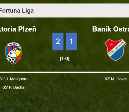 Viktoria Plzeň tops Baník Ostrava 2-1