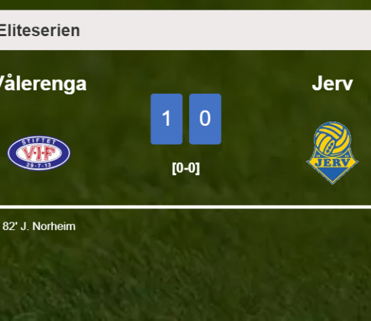 Vålerenga defeats Jerv 1-0 with a late and unfortunate own goal from J. Norheim