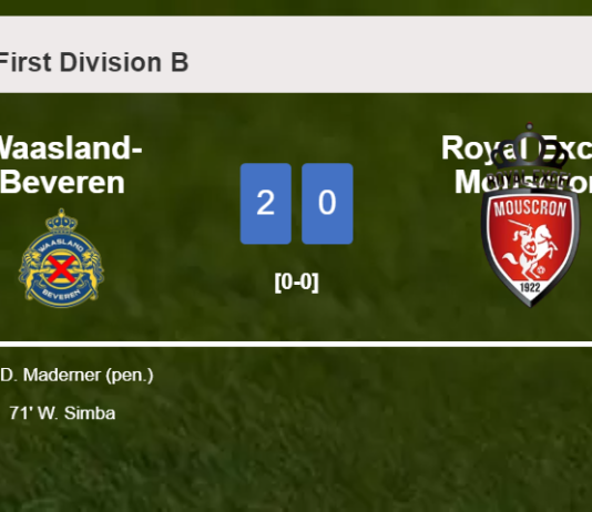 Waasland-Beveren defeats Royal Excel Mouscron 2-0 on Sunday