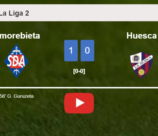 Amorebieta conquers Huesca 1-0 with a goal scored by G. Guruzeta. HIGHLIGHTS