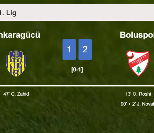 Boluspor grabs a 2-1 win against Ankaragücü