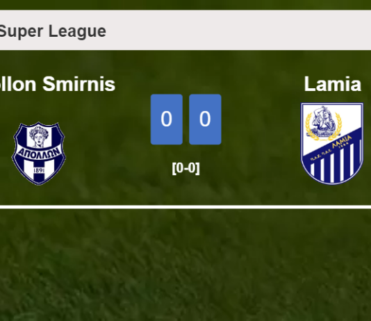 Apollon Smirnis draws 0-0 with Lamia on Saturday